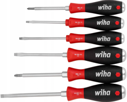 Zestaw wkrętaków SoftFinish 530 Płaski, Phillips 6-części Wiha 21250