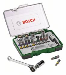 27-częściowy zestaw końcówek wkręcających z grzechotką Bosch 2607017160