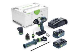 Akumulatorowa wiertarko-wkrętarka udarowa QUADRIVE TPC 18/4 5,2/4,0 I-Set SCA FESTOOL 575606