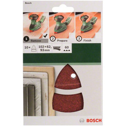 Bosch 2609256A62 DIY Multischleifblatt, G60, 11 Locher, K