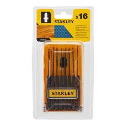 Brzeszczoty do wyrzynarek Stanley STA28160-XJ - typ T, komplet 16 szt. metal/drewno 