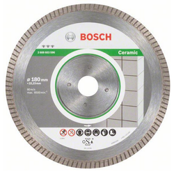 Diamentowa tarcza Bosch Best for Ceramic Extra-Clean Turbo do cięcia ceramiki - 180x22,23x1,6