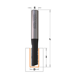 Frez prosty CMT d=8 I= 20 L=60 mm Z=1  651.080.11