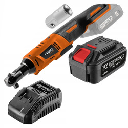 Grzechotka akumulatorowa Neo Tools 04-603+58GE132 z zestawem zasilającym