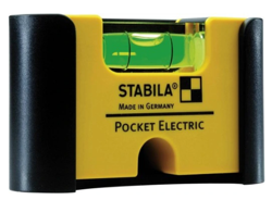 Kieszonkowa poziomica 6,7 cm Pocket Electric z klipsem na pasek Stabila 18115