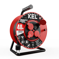 Przedłużacz bębnowy Kel Professional W-97056, 40M/3X1,5