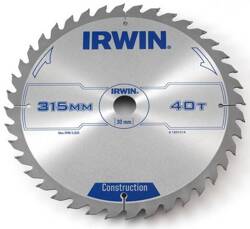 Tarcza do cięcia do drewna 315x30 mm 40T Irwin 1897214