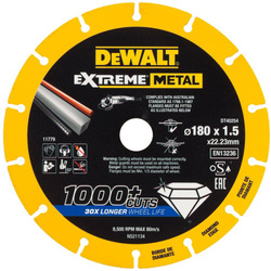 Tarcza do cięcia metalu Extreme 180 x 22,23 x 1,5 mm Dewalt