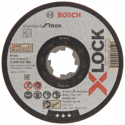 Tarcza do cięcia stali nierdzewnej X-LOCK Bosch 2608619362