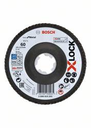 Tarcza listkowa Bosch X571 Best for Metal X-LOCK wygięta 125x22,23x60 2608619202
