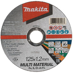 Uniwersalna tarcza tnąca 125 x 22,23 mm Makita E-10724