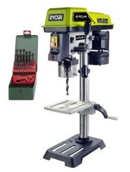 Wiertarka kolumnowa Ryobi RDP102L + zestaw 25 wierteł 1-13 mm