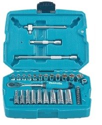 Zestaw nasadek + klucz 1/4" z grzechotką Makita B-65567 34 szt.