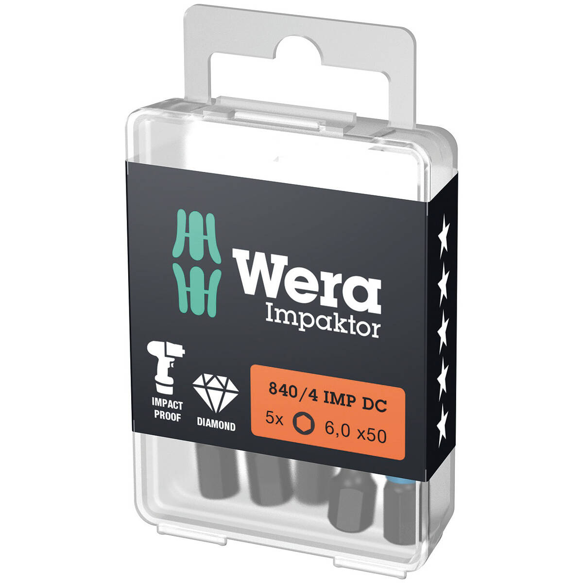 Wera Embout 840 S Hex-Plus six pans creux 3 mm, 1 Pièce/s pièce(s