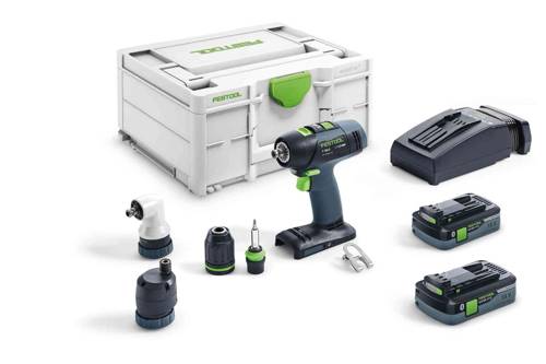 Akumulatorowa wiertarko-wkrętarka T 18+3 HPC 4,0 I-Set 576455 FESTOOL