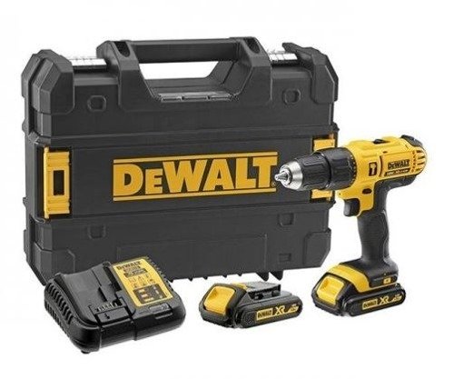 Akumulatorowa wiertarko-wkrętarka udarowa DCD776S2T DeWalt + 2 x akumulator + ładowarka + walizka