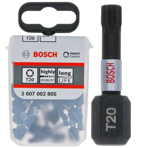 Bity udarowe T20 25 mm, 25 szt. Bosch 2607002805