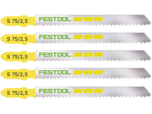 Brzeszczot do wyrzynarki Wood Fine Cut S 75x2,5 mm Festool 204256 5 szt.