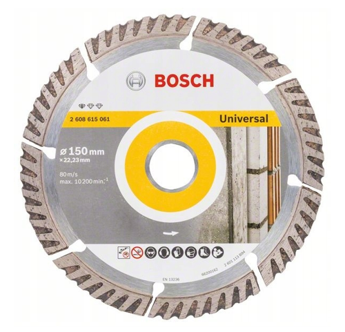 Diamentowa tarcza tnąca Standard for Universal 150 x 22,23 Bosch 2608615062 - zestaw 10 sztuk