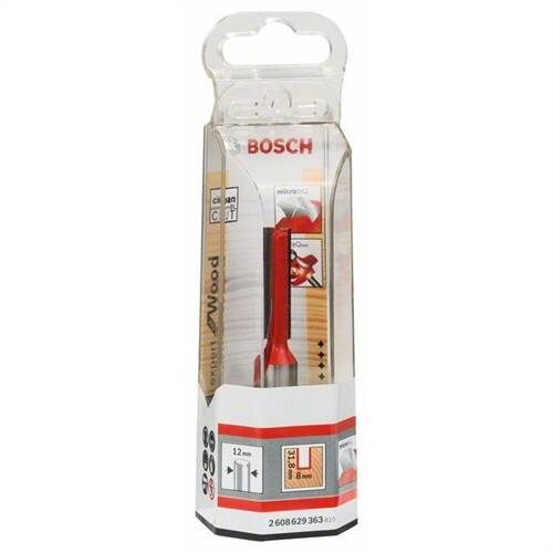 Frez do prostych cięć Expert for Wood, węglik, 8 mm, D1 12 mm, L 31,8 mm, G 63,8 mm Bosch 2608629360