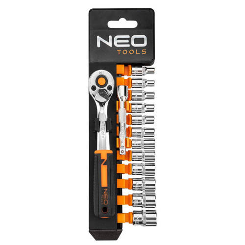 Klucze nasadowe NEO Tools 1/4'' zestaw 14szt. 10-000