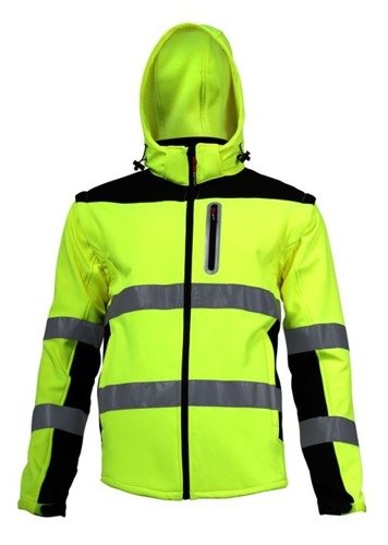 Kurtka ostrzegawcza softshell 2XL Lahti PRO L4091905 żółta