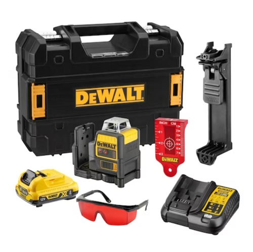 Laser liniowy DCE0811D1R DeWalt + akumulator + ładowarka + walizka