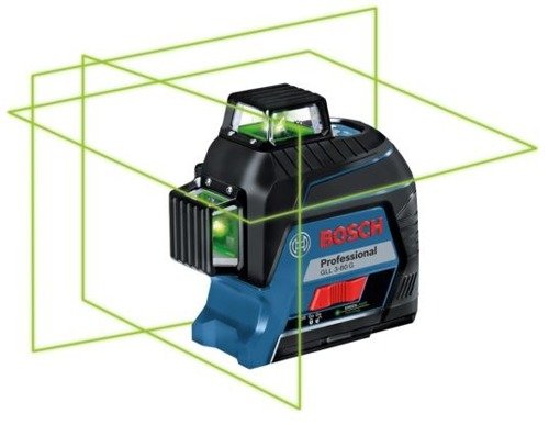 Laser z zieloną wiązką GLL 3-80 G, 0601063Y00 Bosch