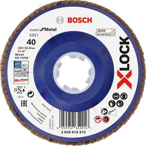 Listkowa tarcza X551 Expert for Metal X-LOCK 125x22,23x40 Bosch 2608619815