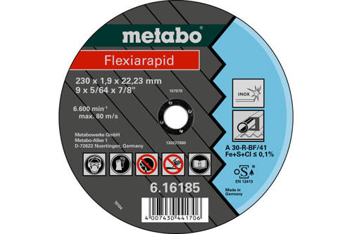 METABO Tarcza Flexiarapid stal nierdz .616183000