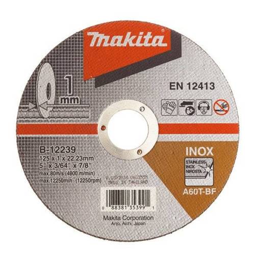 Makita B-12239 EXTRA CIENKA TARCZA TNĄCA 125x1x22mm