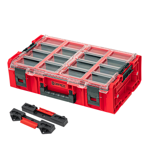 Organizer Qbrick System ONE 2XL RED Ultra HD Custom + Qbrick System ONE Connect Adapters