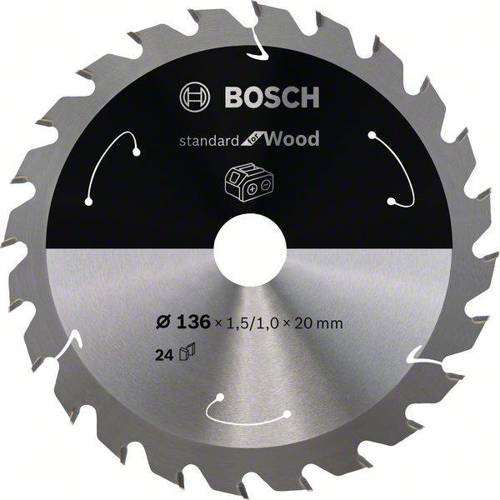 Ostrze do piły tarczowej bezprzewodowej Standard for Wood 136 x 1,5 / 1 x 20 T24 Bosch 2608837668