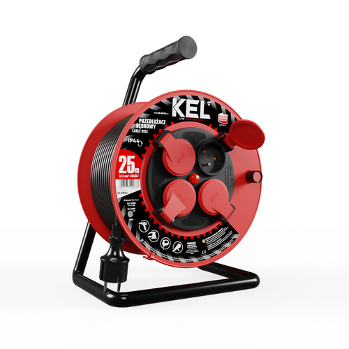 Przedłużacz bębnowy Kel Professional W-97054, 25M/3X1,5