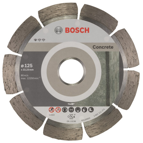 Tarcza diamentowa do betonu Bosch 2608603240 o średnicy 125 mm - zestaw 10 sztuk