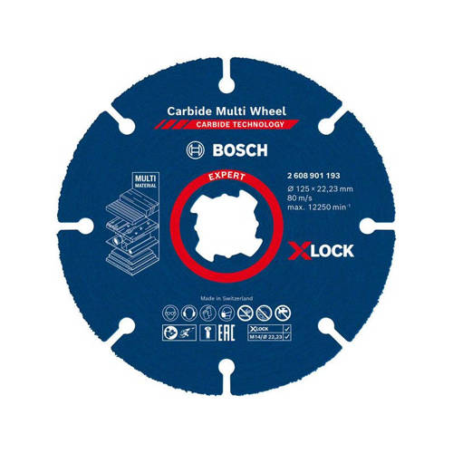 Tarcza do cięcia Bosch EXPERT Carbide Multi Wheel X-LOCK 125 mm