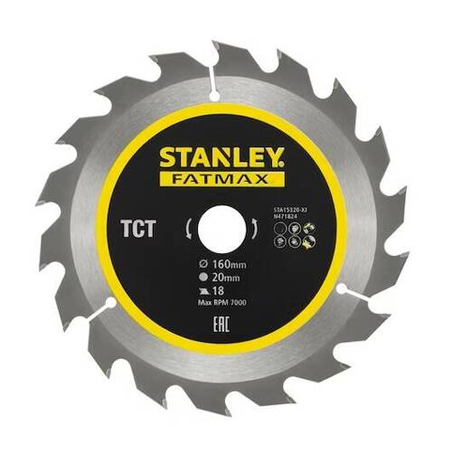 Tarcza do cięcia drewna TCT 160x20 18z Stanley FatMax STA15320-XJ