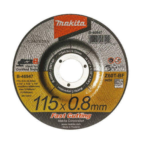 Tarcza do cięcia metalu 115x22,23 mm Makita B-46947