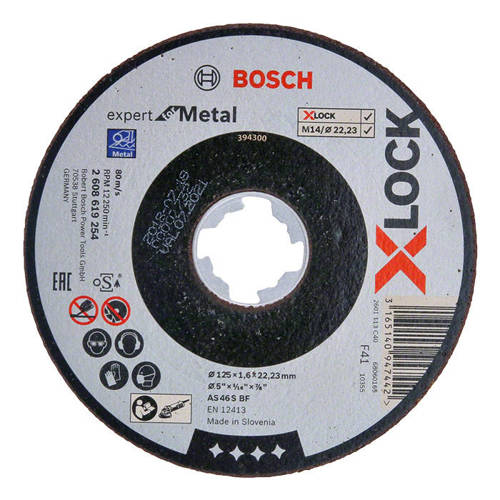 Tarcza do cięcia metalu Bosch 125x1,6x22,23 X-LOCK