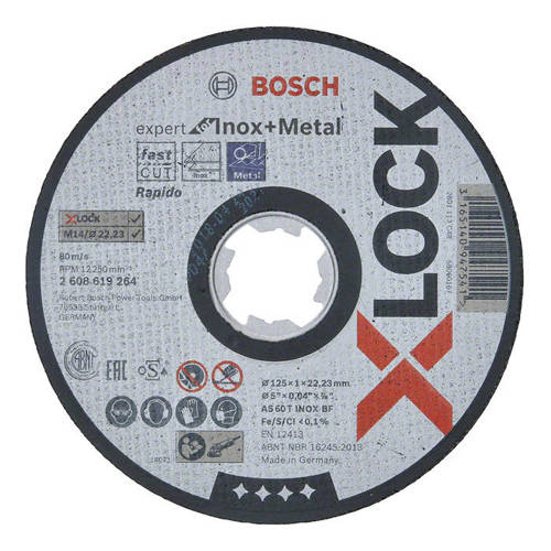Tarcza do cięcia metalu Bosch 125x1x22,23 X-LOCK