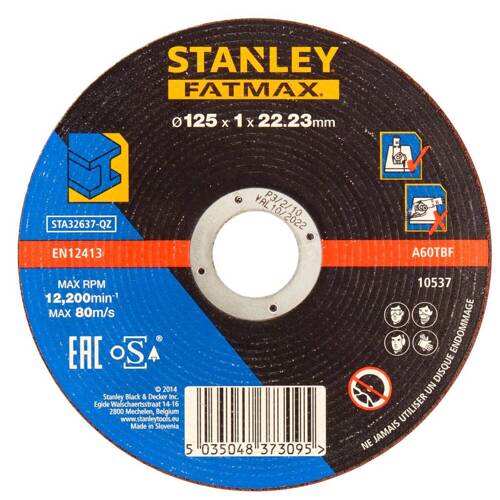 Tarcza do cięcia metalu Stanley Fatmax STA32637-QZ 125x22,23x1 mm