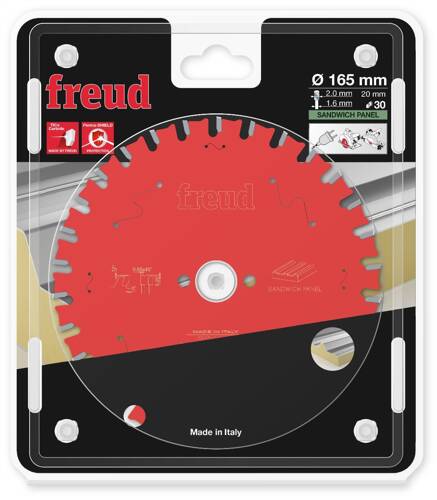 Tarcza do cięcia płyt warstwowych 165x20x2,0/1,6 Z30 Freud FR07X001H
