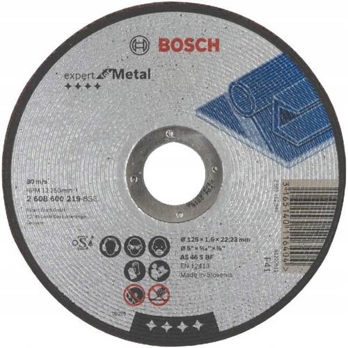 Tarcza do cięcia stali Bosch 125x1,6x22,2mm