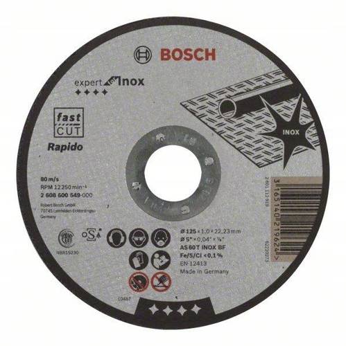 Tarcza do cięcia stali Bosch 125x22,2x1 mm