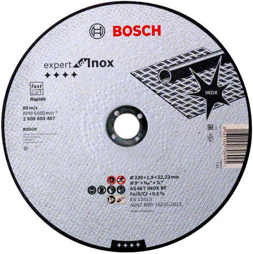 Tarcza do cięcia stali Bosch 230x1,9x22,2mm
