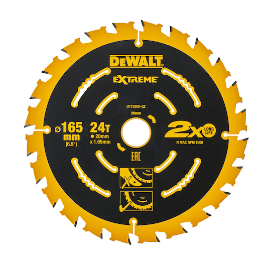 Tarcza do drewna 165 mm EXTREME Dewalt DT10300