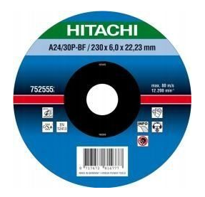 Tarcza do szlifowania stali 230 x 6,0 x 22,2 mm Hikoki Hitachi 4100235