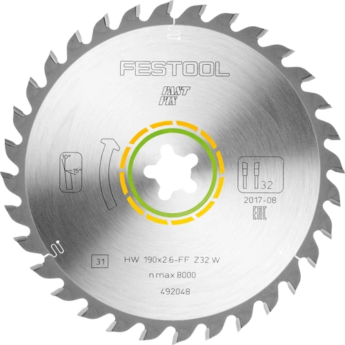 Tarcza pilarska   HW 190X2,6 FF TF54 Festool 492052