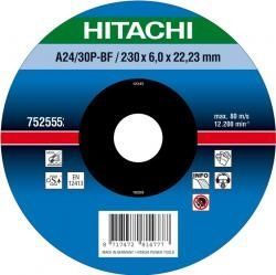 Tarcza ścierna do stali 230x6x22,2mm wypukła Hitachi 752555