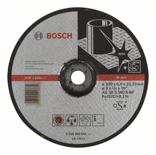 Tarcza ścierna wygięta Bosch Expert for Inox 230x22,23 2608600541